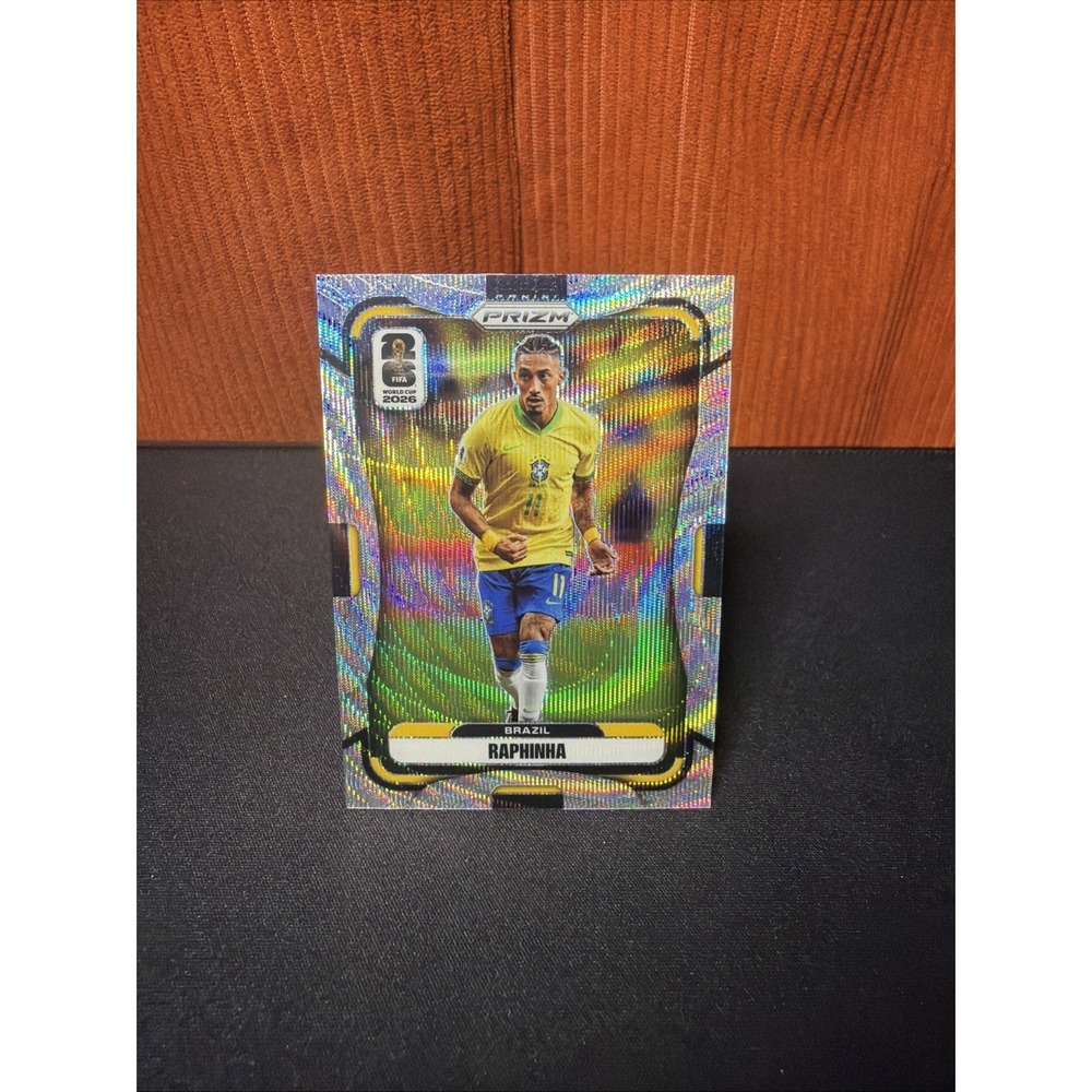 2026 Panini Prizm FIFA World Cup Raphinha Silver Wave Prizm #85 Brazil